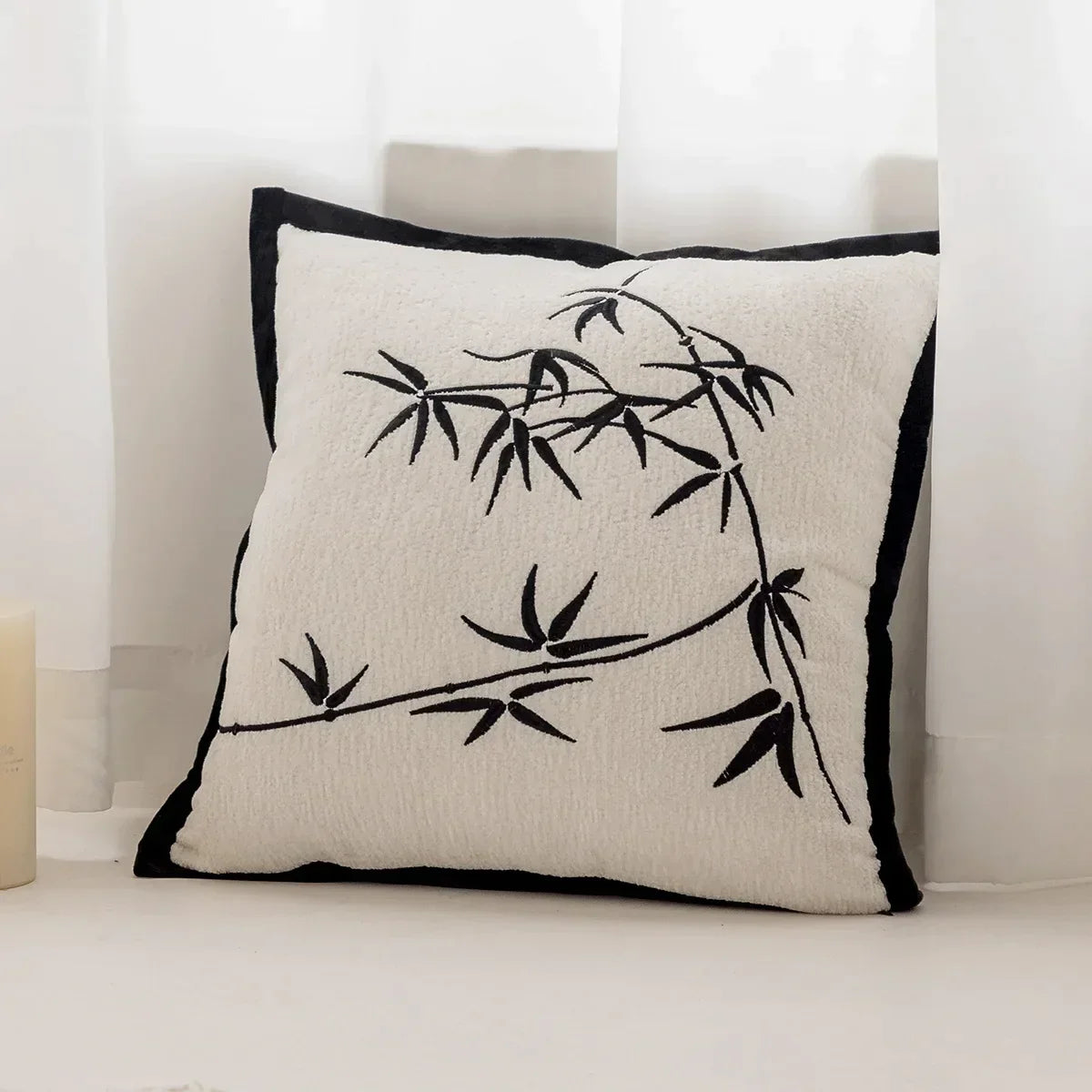 Decorbites™ Gestrickte Häkel-Kissenbezug Schwarz Grau Weiß Nordisch Einfach Luxuriös Kissenbezug