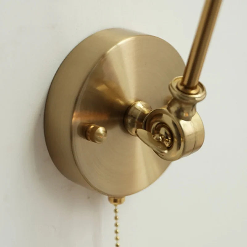 Decorbites™ Glas Grünes LED Wandlampenarmatur Vintage Grüner Schwingarm-Wandleuchte