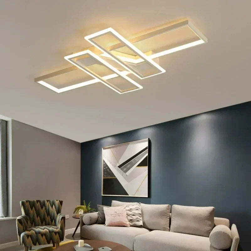 Black Remote LED Chandelier