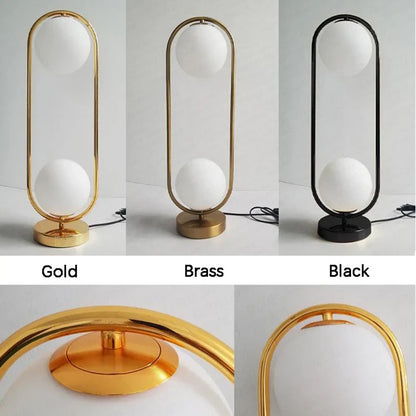 Decorbites™ Goldener Körper Glas LED Schreibtischleuchte - Modernes Nordisches Art Deco Design