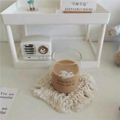 Decorbites™ Süßer Hund Glasbecher: Hitzebeständiges Cartoon-Kaffee-Milch-Saft-Trinkglas