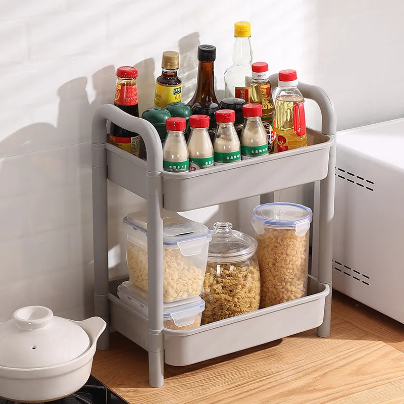 Decorbites™ Küchen-Wandwagen Rollierender Utility-Organizer-Regal-Trolley-Wagen