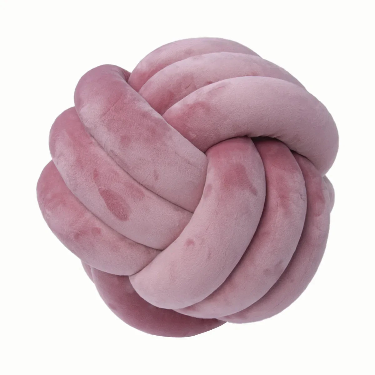 DecorBites™ Knot Ball Short Plush Throw Pillow for Home Décor and Comfort