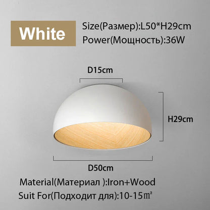 DecorBites™ Duo Ceiling Light Kitchen Living Room Bedroom Wood Lamp Post-modern Design