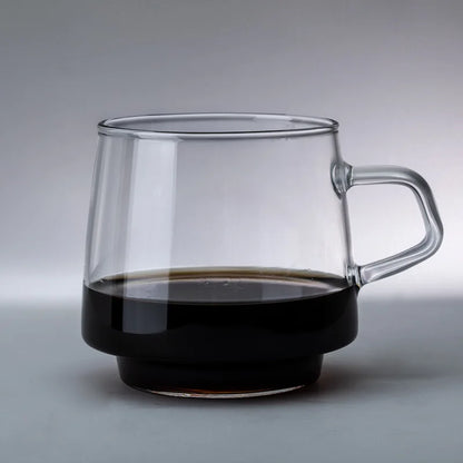 Decorbites™ 350ml Glas-Kaffeetasse Teetasse Saftbecher Hitzebeständig Langlebig Hochwertiges Borosilikatglas
