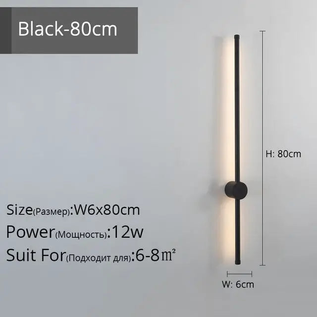 DecorBites™ Creative Staircase Wall Lights: LED Strip Wall Lamp for Living Room