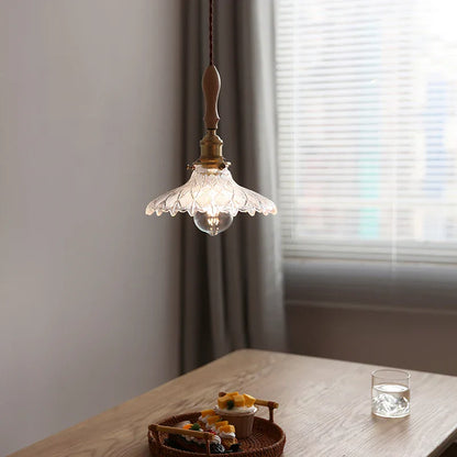 Decorbites™ Glas-LED-Pendantleuchte mit Holzgriff - Moderne nordische Hängelampe
