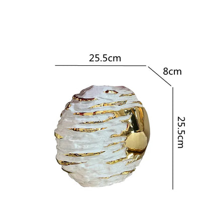 Decorbites™ Goldene Keramikvase für Hochzeit und Heimdekoration