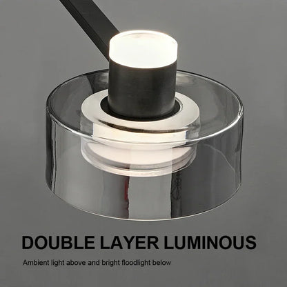 Decorbites™ Glas-LED-Kronleuchter: Modernes minimalistisches Kupfer-Pendant-Licht für Wohnzimmer und Schlafzimmer