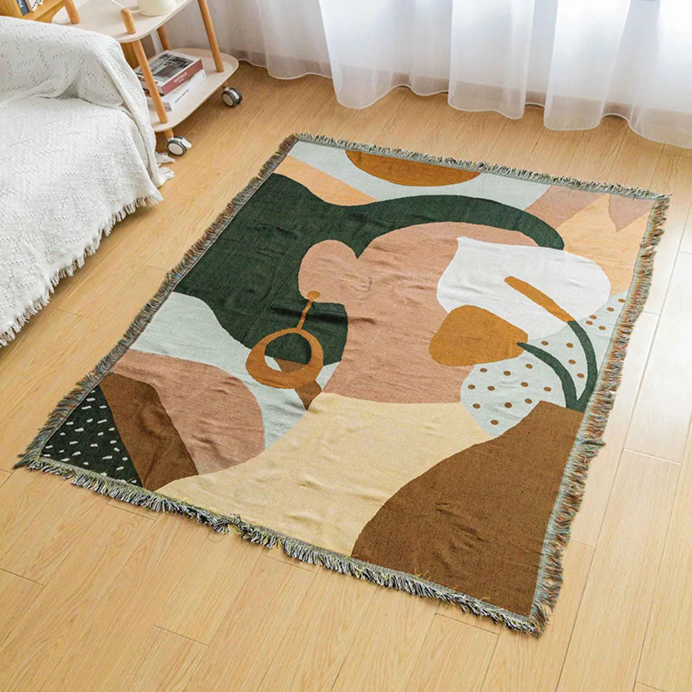 Decorbites™ Gestrickte Gobelin-Sofadecke - Leicht luxuriöse Dekorationsdecke für das Wohnzimmer, Nickerchen-Bettüberwurf, Picknick, Campingmatte