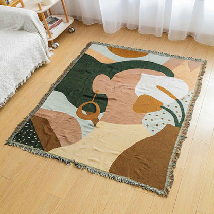Decorbites™ Gestrickte Gobelin-Sofadecke - Leicht luxuriöse Dekorationsdecke für das Wohnzimmer, Nickerchen-Bettüberwurf, Picknick, Campingmatte