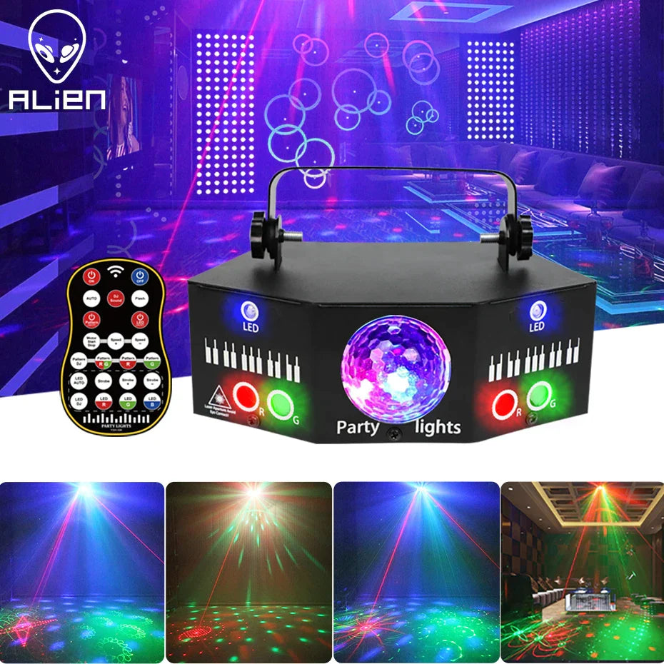 Decorbites™ Disco-Laserlicht-Projektor LED-Magieball-Stroboskop für Weihnachten Hochzeit Bühnen-Effekt