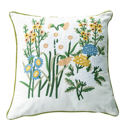 Decorbites™ Baumwoll-Leinen-Stickerei Japanischer Stil Kissenbezug 45x45cm