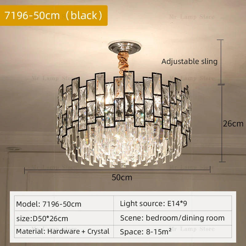 Decorbites™ Kristallleuchter: Postmoderne Lichtluxus für Wohnzimmer, Schlafzimmer, Küche.