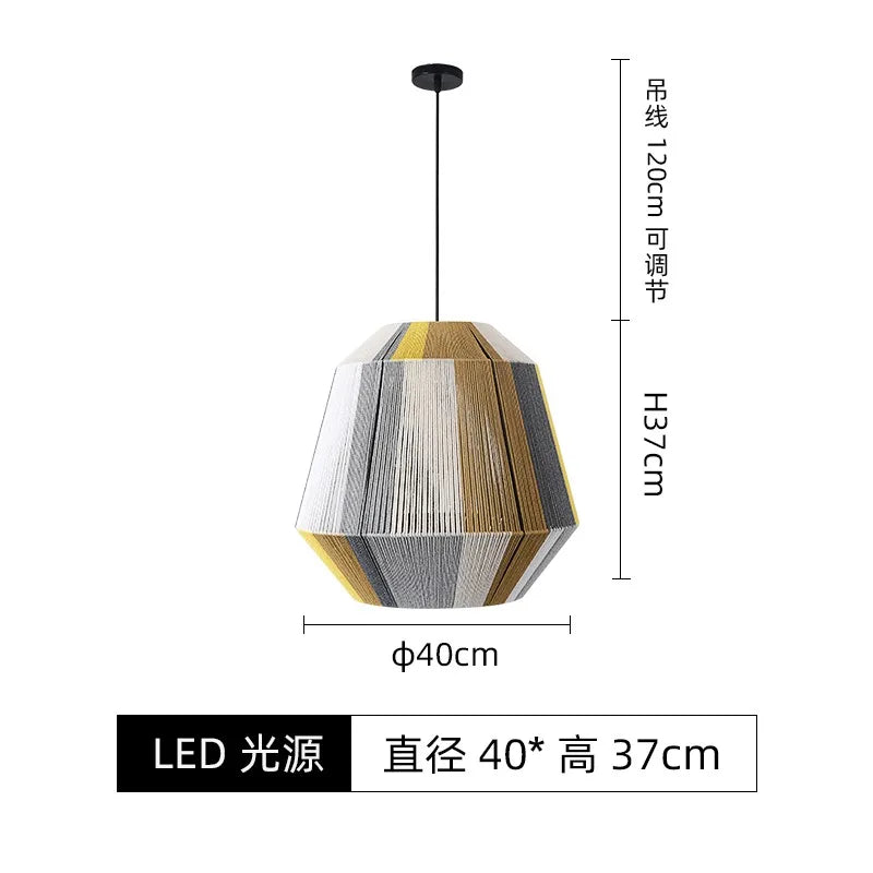 Hemp Rope Pendant Lights