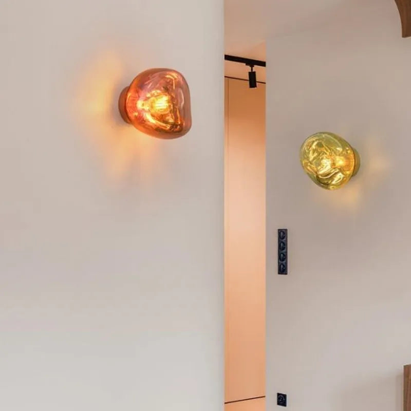 Nordic Lava Glass Wall Lamp