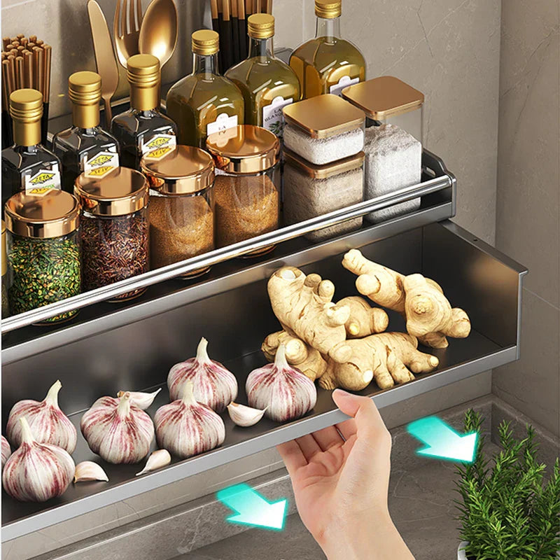 Metal Wall Spice Rack