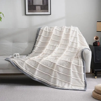 Decorbites™ Leichtes Luxus-Sofadecke für Herbst/Winter, gemütliche Decke für Büro und Schlafzimmer