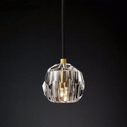 Decorbites™ K9-Kristallanhängerleuchten: Moderne nordische Gold-Hängeleuchte für Wohnzimmer, Küche und Heimdekoration.