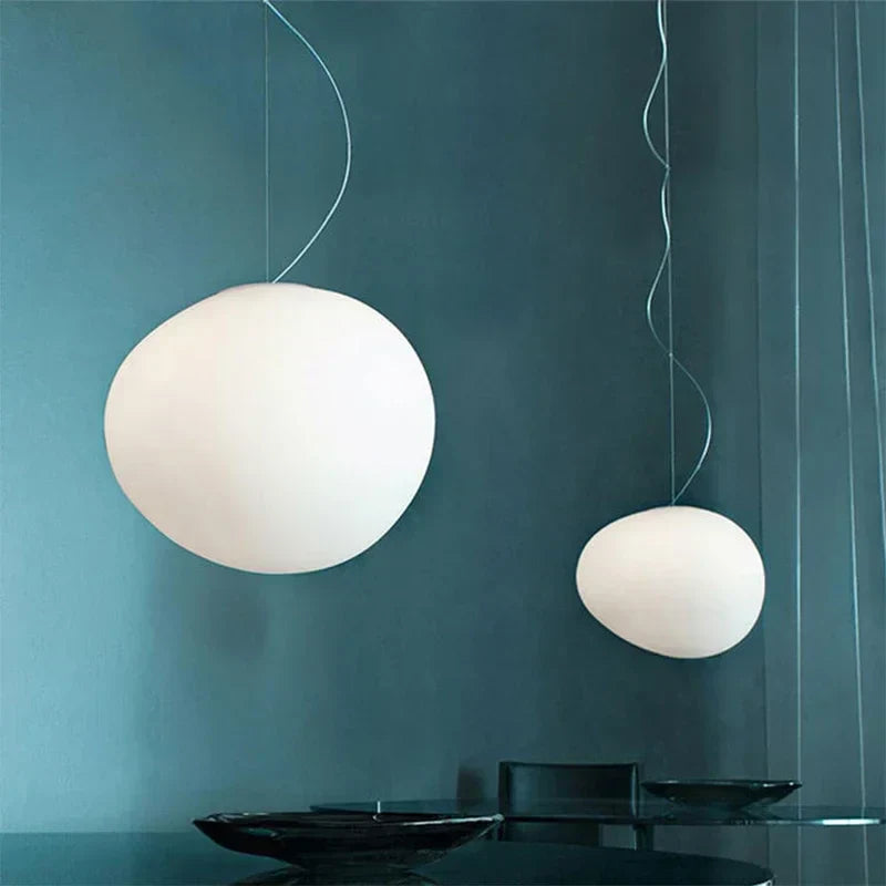 DecorBites™ Gregg Glass Pendant Light, Modern LED Hanging Lamp for Dining Kitchen Loft