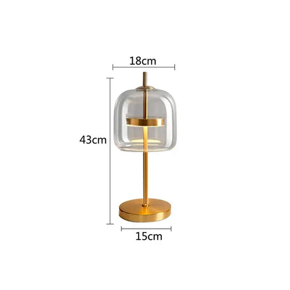 Decorbites™ Glas-Tischleuchte: Modernes nordisches Design für Wohnzimmer und Schlafzimmer, goldene Luxus-Dekoration