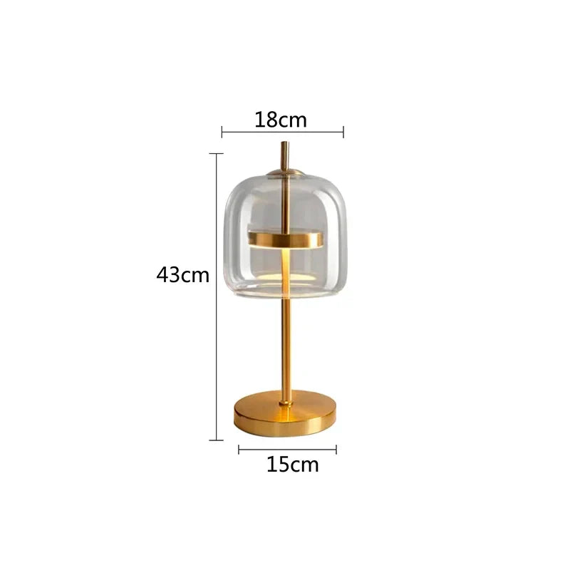 Decorbites™ Glas-Tischleuchte: Modernes nordisches Design für Schlafzimmer- und Wohnzimmer-Dekoration