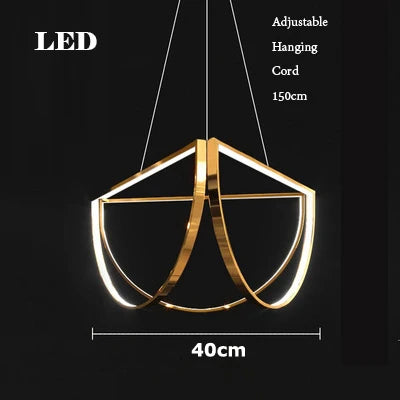 DecorBites™ Gold Chandelier LED Indoor Lighting for Living Room & Bedroom