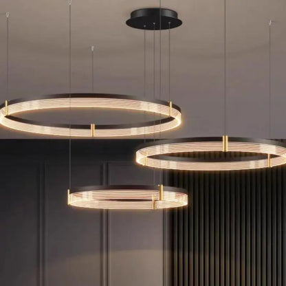 Decorbites™ Schwarze Acryl-LED-Hängeleuchte für modernes Wohnraumausstattung