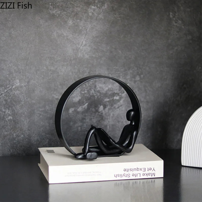 Decorbites™ Abstrakte Harz-Figuren Schreibtisch-Dekoration Ornament für Raumästhetik-Dekor
