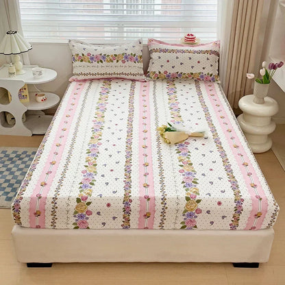 Decorbites™ Japanischer Stil Dickes Spannbettlaken für Queen-/King-Size-Bett