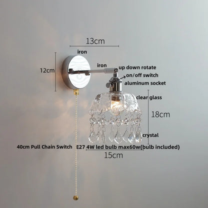 Decorbites™ Kristall-LED-Wandleuchte – Moderne nordische Wohnzimmer-Nachttischlampe