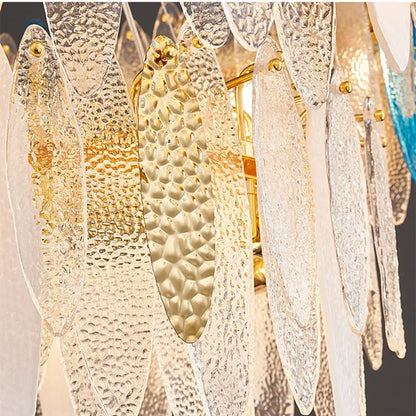 Decorbites™ Gold LED Glas-Lüster für Esszimmer Wohnzimmer Schlafzimmer_Hauptschlüsselwort: Pendelleuchten