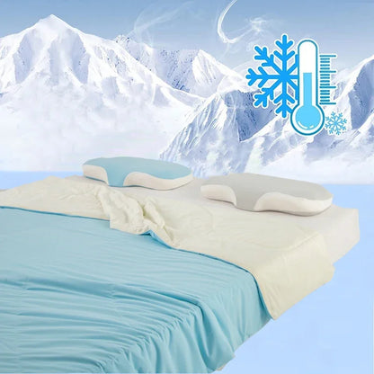 Decorbites™ Eis-Seiden-Kühl-Decke: Doppelseitige Super-Kühl-Decke für einen kühlen Sommer