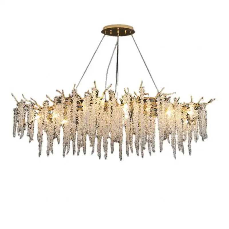 Gold Branch Aluminum Pendant Light 14-Light