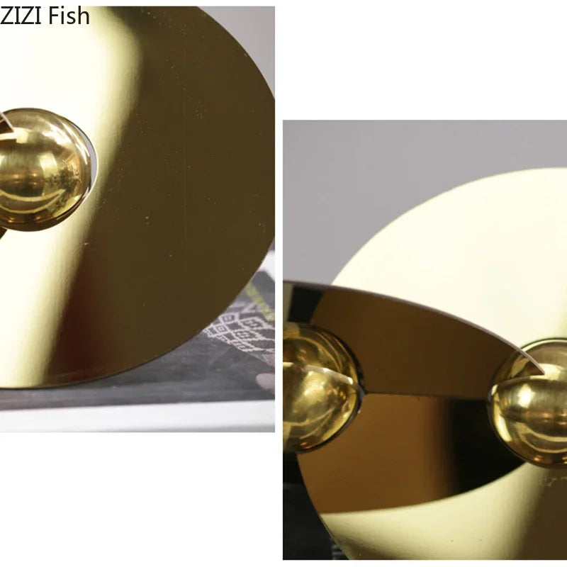 Decorbites™ Geometrische Kreis-Skulptur: Moderne Metall-Tischdekoration für die Raumästhetik
