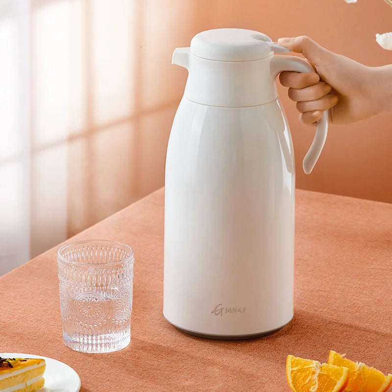 Decorbites™ Glas-Isolierkanne: Große Kapazität Thermosflasche für langanhaltende heiße/kalte Getränke