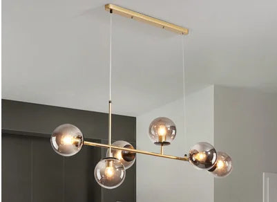 DecorBites™ Glass Ball Pendant Chandelier: Modern Nordic Art Ceiling Lighting for Dining Room & LOFT