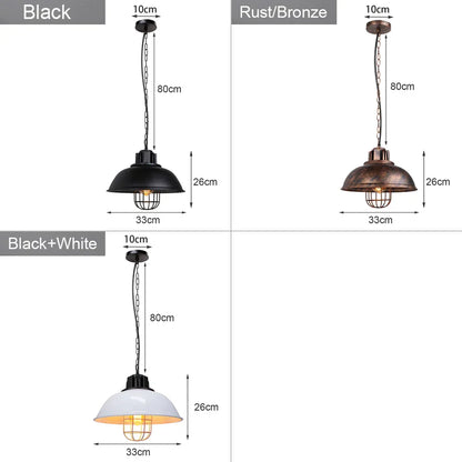 Decorbites™ Industrielle Loft-Hängeleuchte Pendellampe LED Edison Vintage Hängelampe