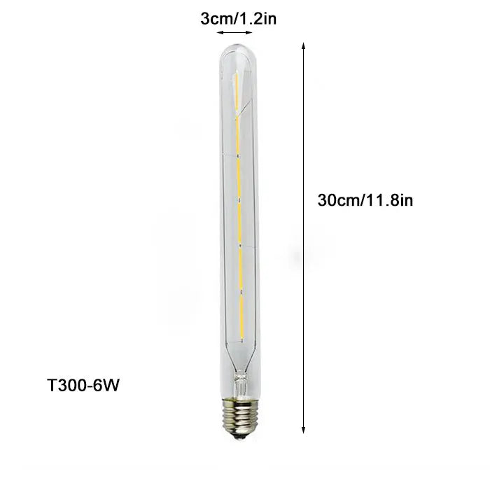 Decorbites™ LED-Filament-Tubus-Edison-Glühbirne 6000K T10 T185 T225 T30 T300 4W 6W 8W
