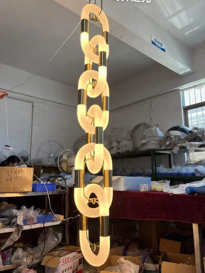 Decorbites™ Kristall-Goldkette-Hängelampe Deckenleuchte für die Hausdekoration