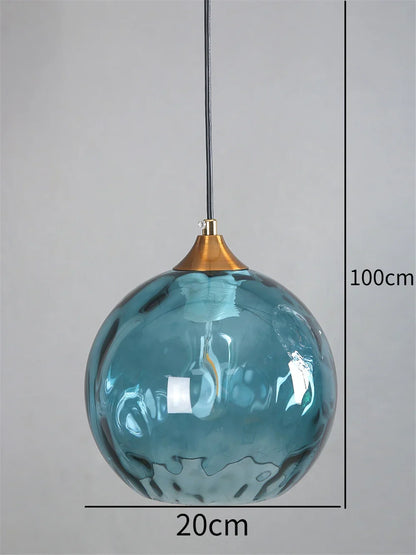 DecorBites™ Glass Ball Pendant LED Chandelier for Bedroom Dining Room Kitchen