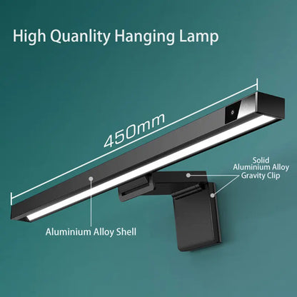 DecorBites™ 3-in-1 Monitor Light Bar: USB Aluminium Screen Lamp with Eye-Care Technology.