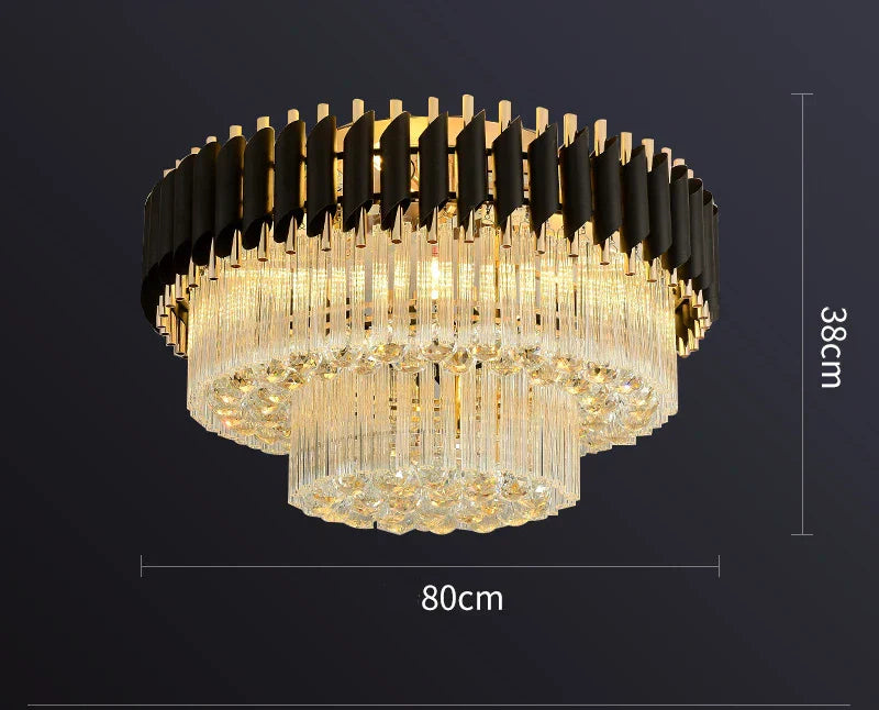 Crystal LED Kitchen Pendant