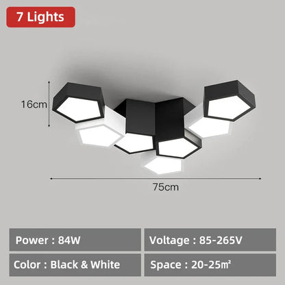 Decorbites™ Geometrische Deckenlampen: Moderne & kreative Leuchten für das Schlafzimmer