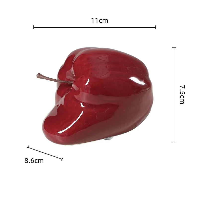 Decorbites™ Abstrakte Schmelzende Apfel Keramik-Ornamente Heimdekoration Handwerkskunst