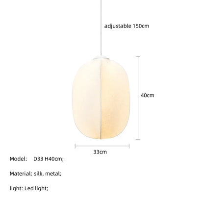 Decorbites™ Japanische Seidenanhängerlampen für Wabi-Sabi-Nordische Kronleuchter und Heimdekoration