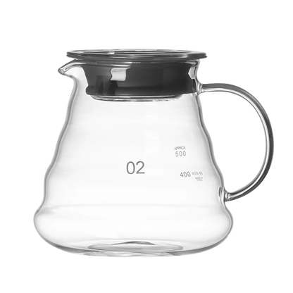 Decorbites™ Glas-Kaffeekocher: Handgefertigter Topf zum Teilen, Filterbecher und Teekanne
