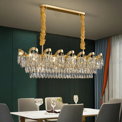 DecorBites™ LED Sunflower Crystal Ceiling Chandelier for Home Decor and Lighting Fixture