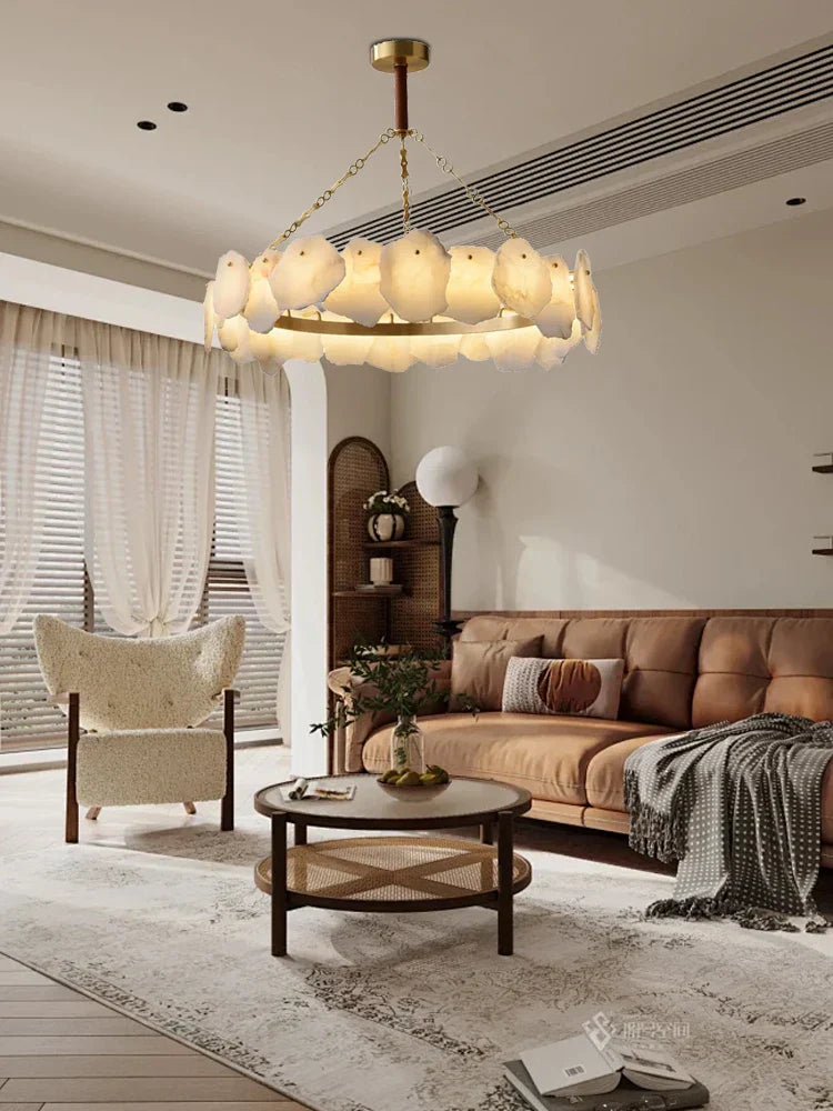 Decorbites™ Messing-Marmor-Deckenleuchter: Moderne Hängelampe für Wohnzimmer und Esstisch
