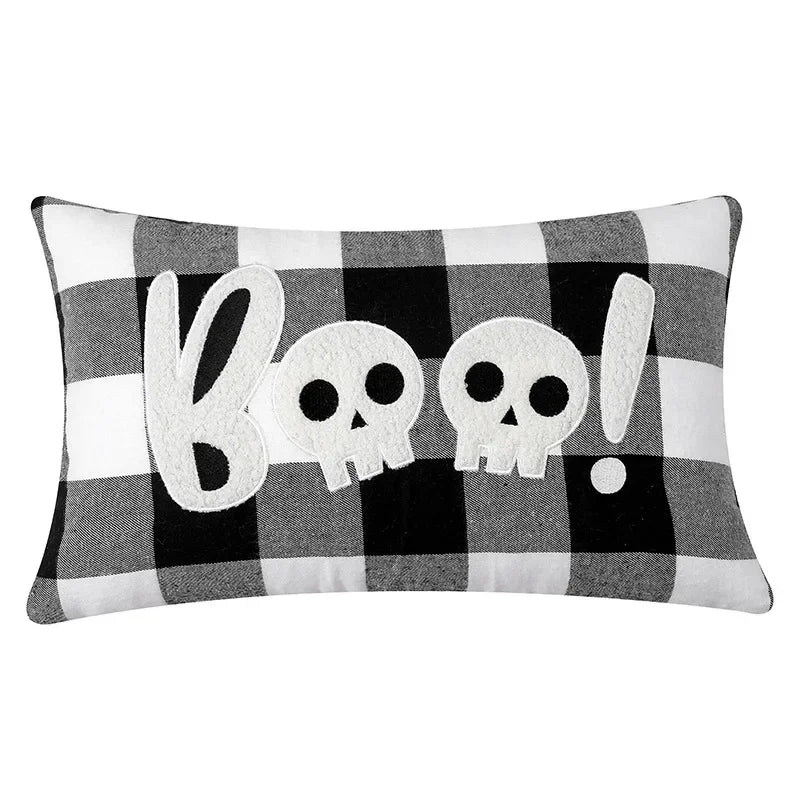 Decorbites™ Halloween-Geister-Stickkissen für gemütliche Wohnzimmer-Sofarast